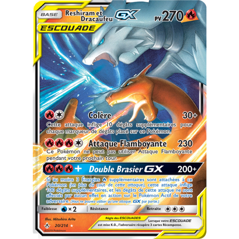 Reshiram Et Dracaufeu Gx