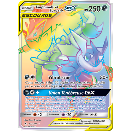 Amphinobi et Zoroark GX 222/214