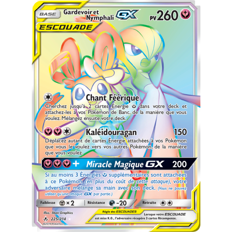 Gardevoir et Nymphali GX 225/214