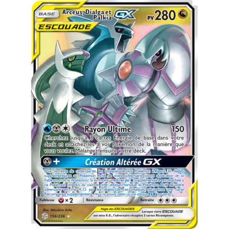 Arceus, Dialga et Palkia GX 156/236