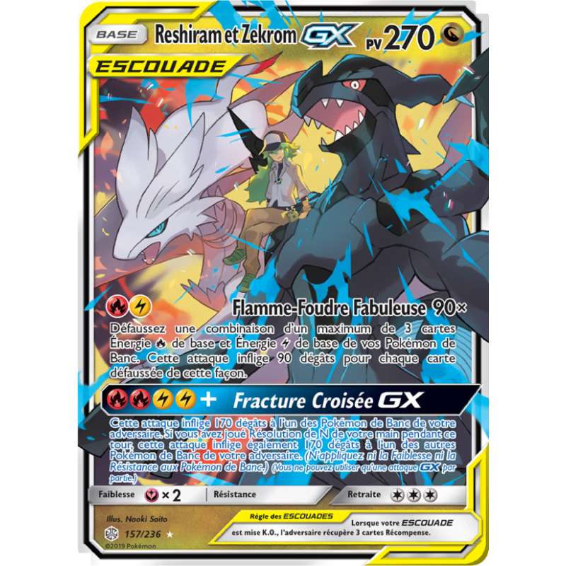 Reshiram et Zekrom GX 157/236