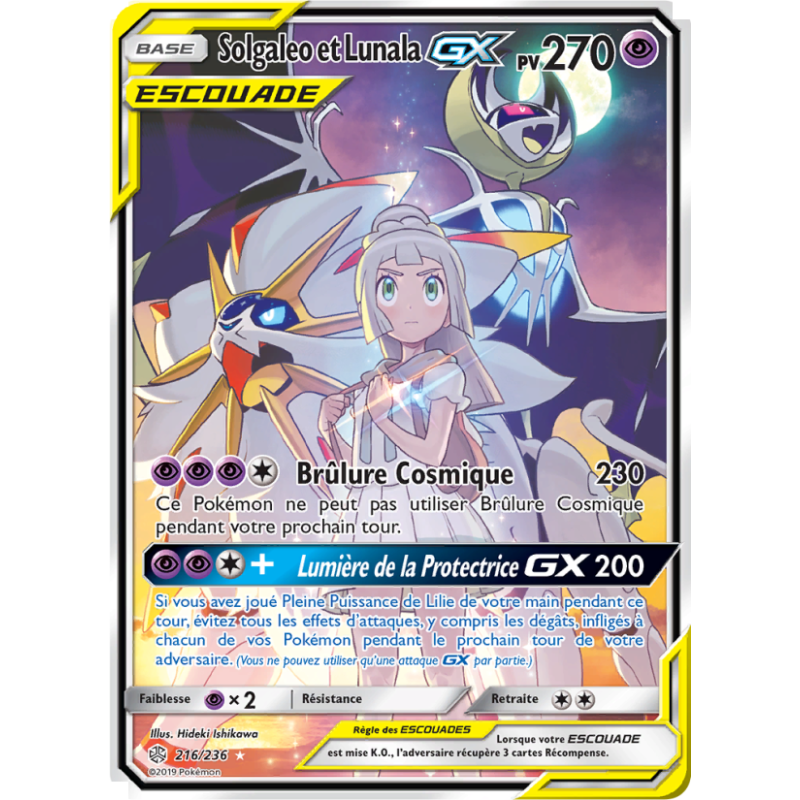 Solgaleo et Lunala GX 216/236