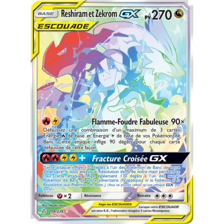 Reshiram et Zekrom GX 259/236