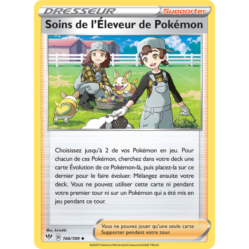 Soins de l'Éleveur de Pokémon 166/189