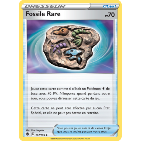 Fossile Rare 167/189