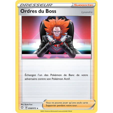 Ordres du Boss (Lysandre) 58/72