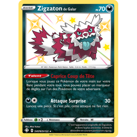 Zigzaton de Galar SV078/72