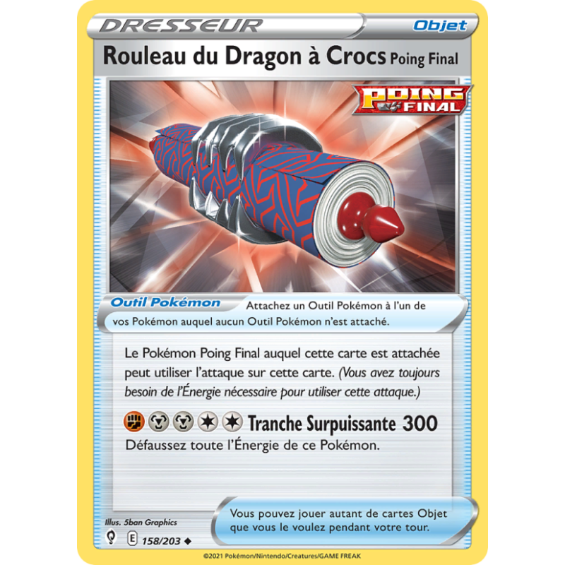 Rouleau du Dragon à Crocs Poing Final 158/203