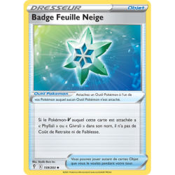 Badge Feuille Neige 159/203