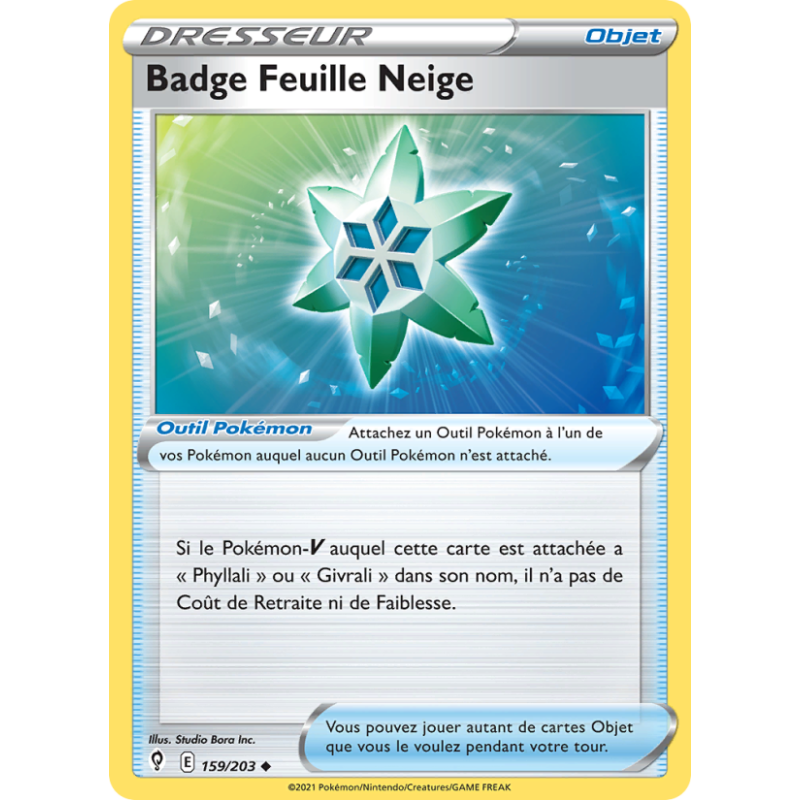 Badge Feuille Neige 159/203