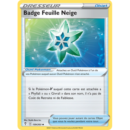 Badge Feuille Neige 159/203