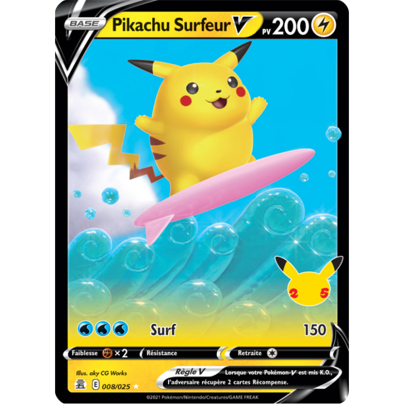 Pikachu Surfeur V 8/25