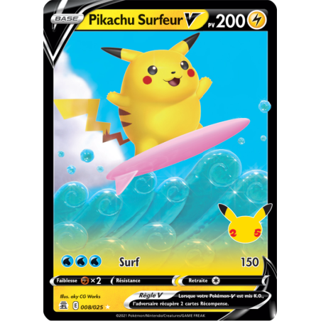 Pikachu Surfeur V 8/25