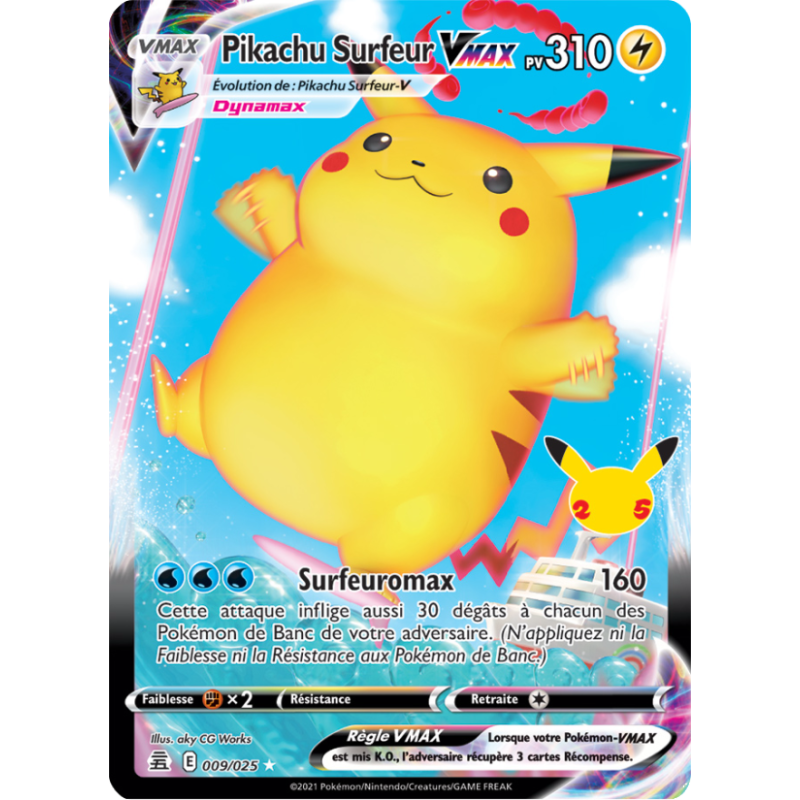 Pikachu Surfeur VMAX 9/25