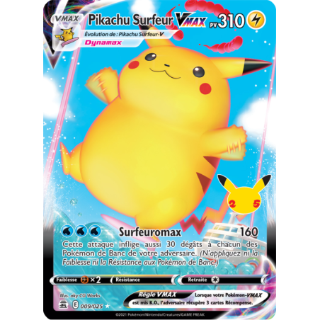 Pikachu Surfeur VMAX 9/25