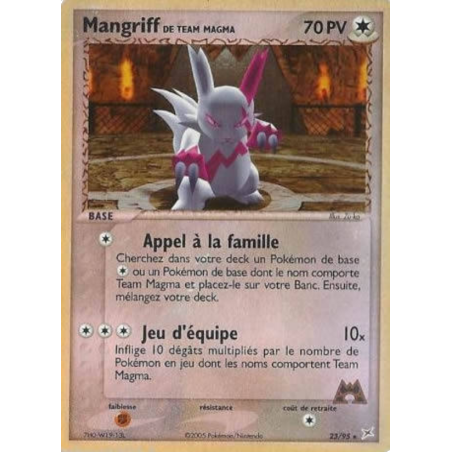 Mangriff de Team Magma 23/95