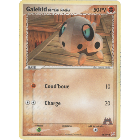 Galekid de Team Magma 58/95