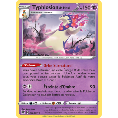 Typhlosion de Hisui 52/189