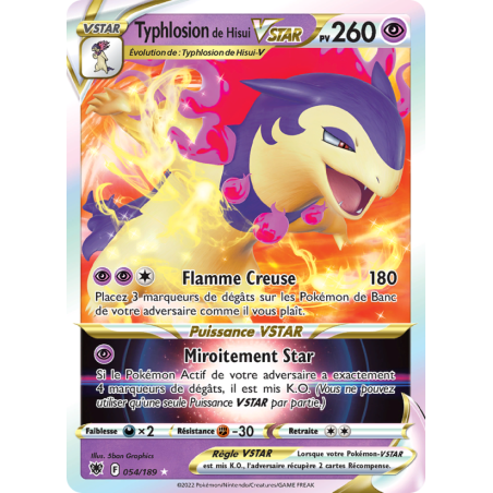 Typhlosion de Hisui VSTAR 54/189