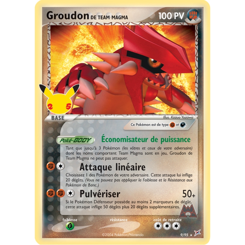 Groudon de Team Magma 9/95