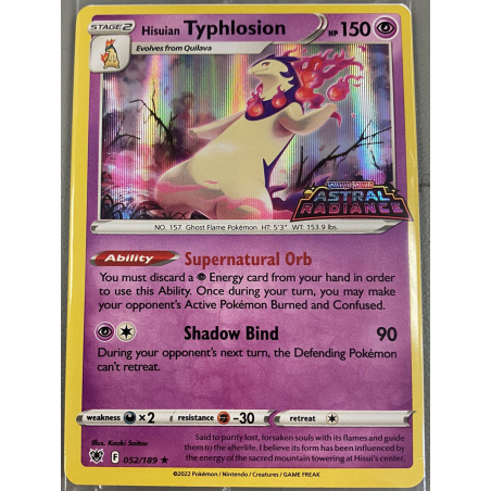 Typhlosion de Hisui 52/189 promo