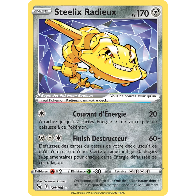 Steelix Radieux 124/196