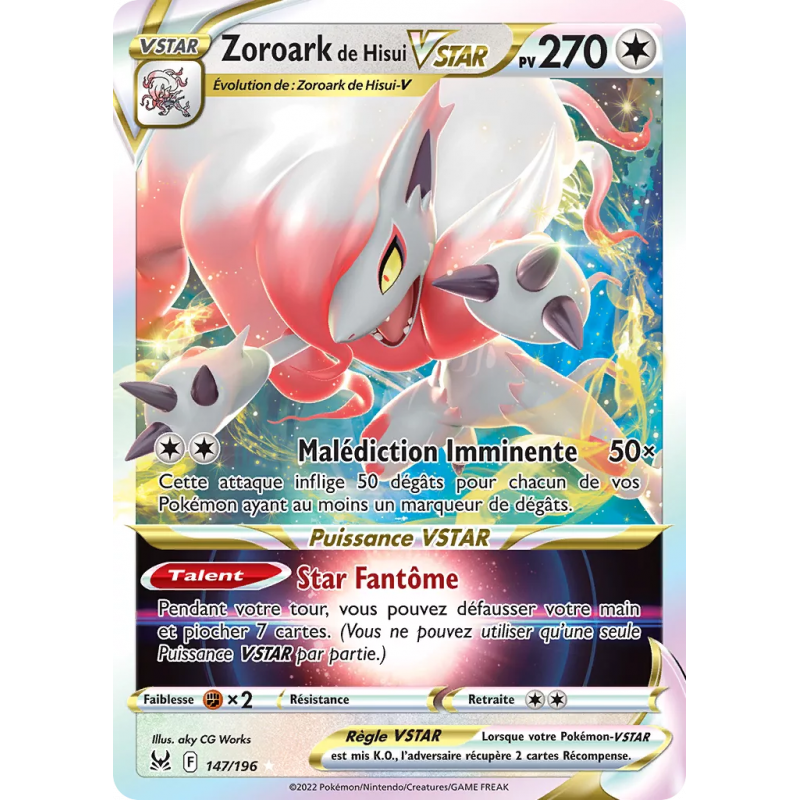 Zoroark de Hisui VSTAR 147/196