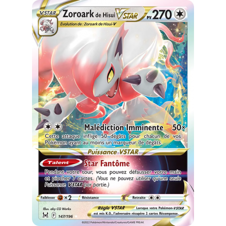 Zoroark de Hisui VSTAR 147/196