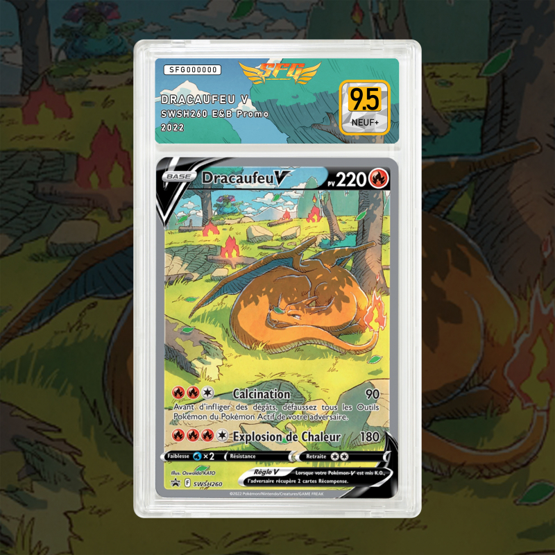 Gradation Dracaufeu Vmax SWSH260 Full Art | SFG Grading