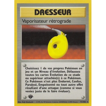 Vaporisateur rétrograde 72/102