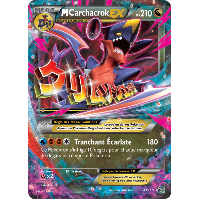 Méga Carchakrok EX XY168 Promo