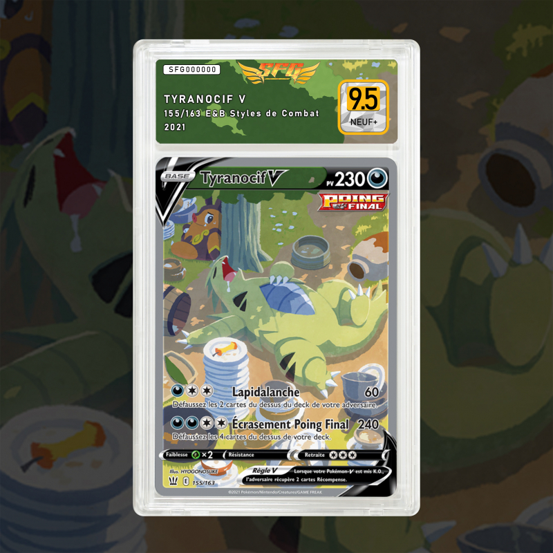 Gradation Tyranocif V 155/163 Full Art | SFG Grading