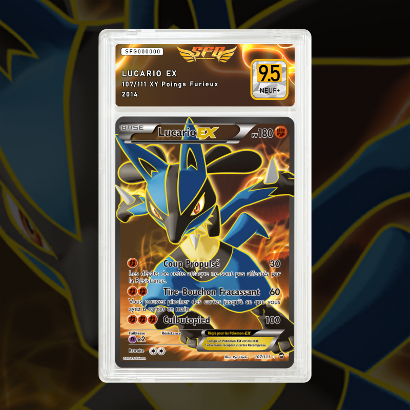 Gradation Lucario Ex 107/111 Full Art | SFG Grading