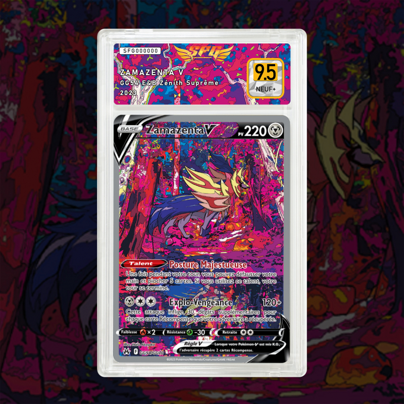 Gradation Zamazenta V GG54/GG70 Full Art | SFG Grading