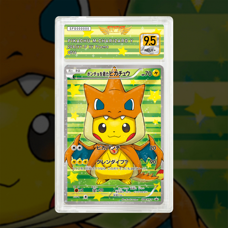 Gradation Pikachu Mega Charizard Y 208 | SFG Grading