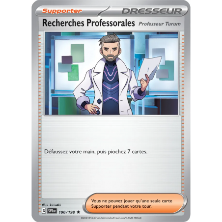 Recherches Professorales (Professeur Turum) 190/198