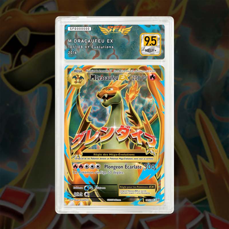 Gradation Mega Dracaufeu Ex 101/108 Full Art | SFG Grading