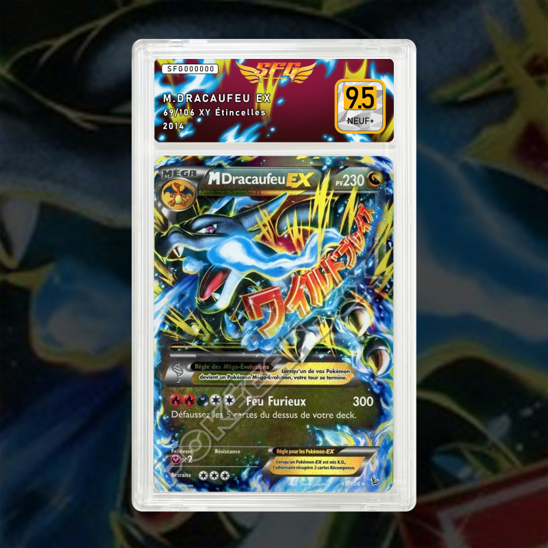 Gradation Méga Dracaufeu Ex 069/106 Full Art | SFG Grading