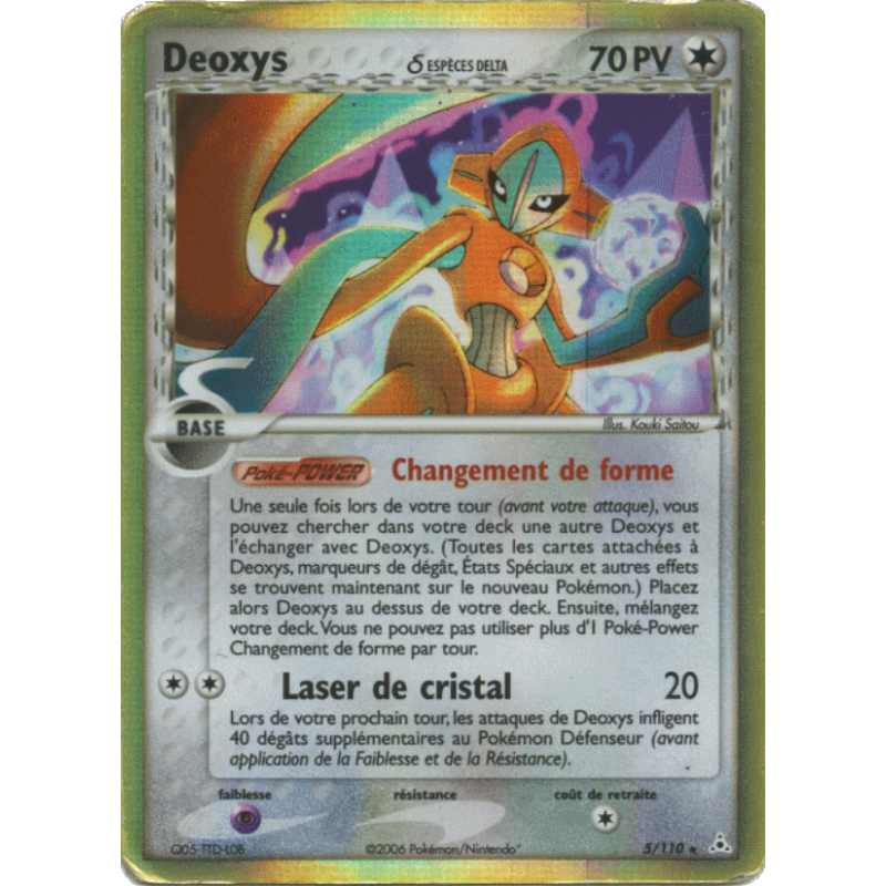 Deoxys d ESPÈCES DELTA 5/110