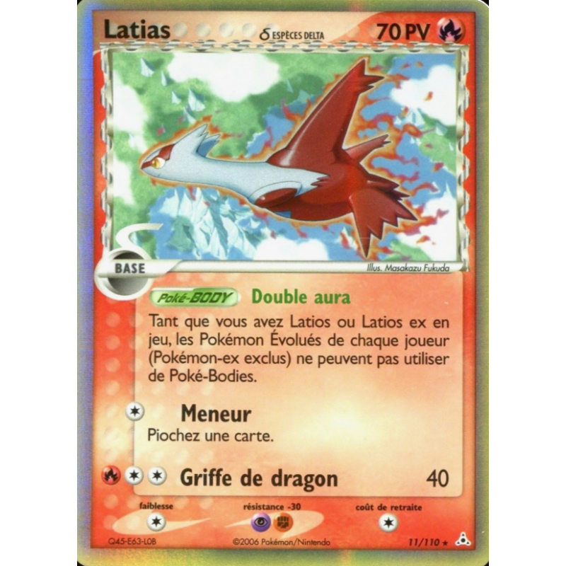 Latias d ESPÈCES DELTA 11/110