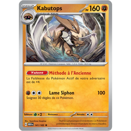 Kabutops 141/165