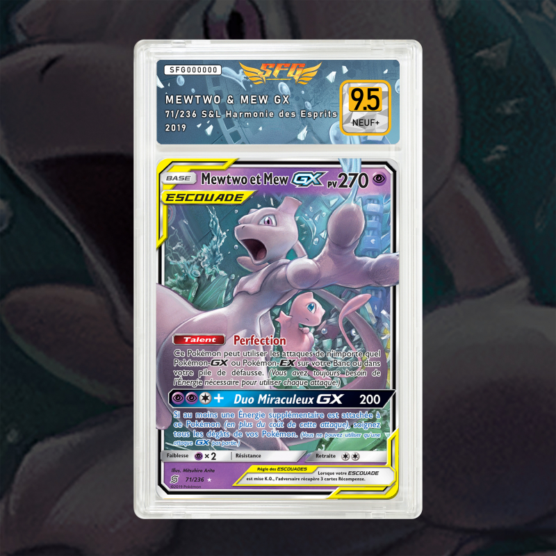 Gradation Mewtwo & Mew Gx 31/68 Full Art | SFG Grading
