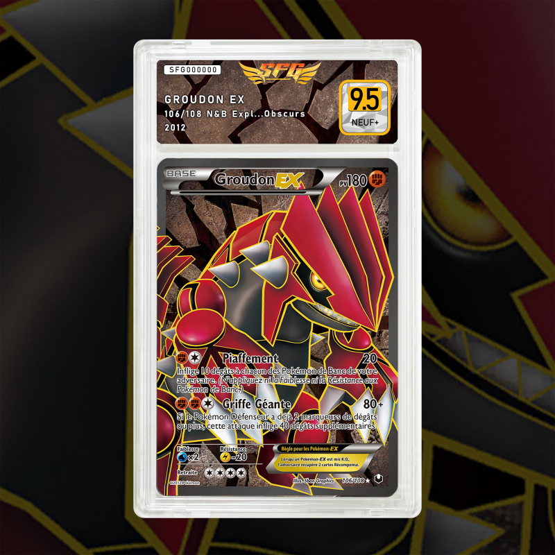 Gradation Groudon Ex 106/108 Full Art | SFG Grading