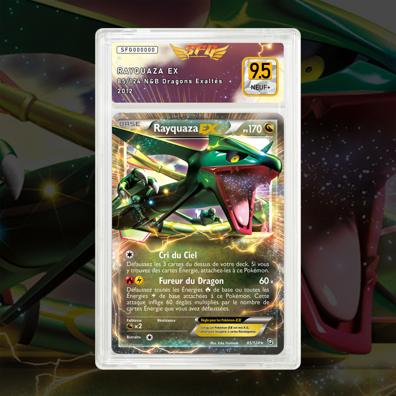 Gradation Rayquaza Ex 85/124 Full Art | SFG Grading