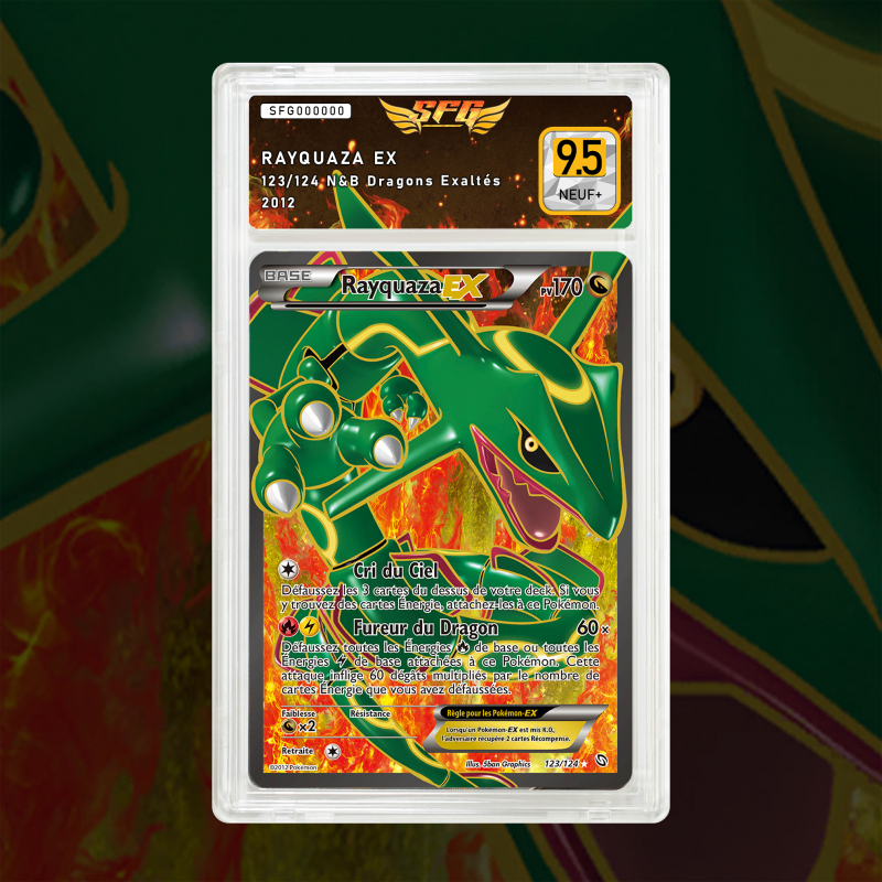 Gradation Rayquaza Ex 123/124 Full Art | SFG Grading