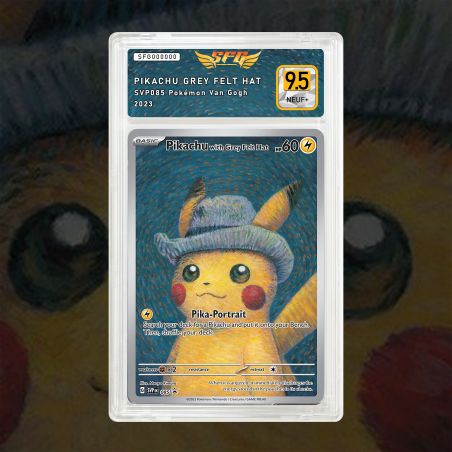 [FULL ART] PIKACHU GREY FELT HAT VAN GOGH SVP085