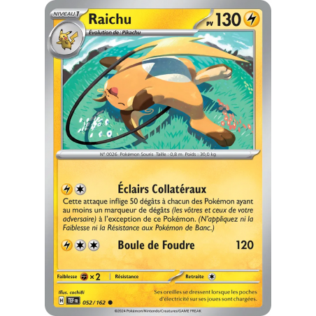 Raichu 052/162