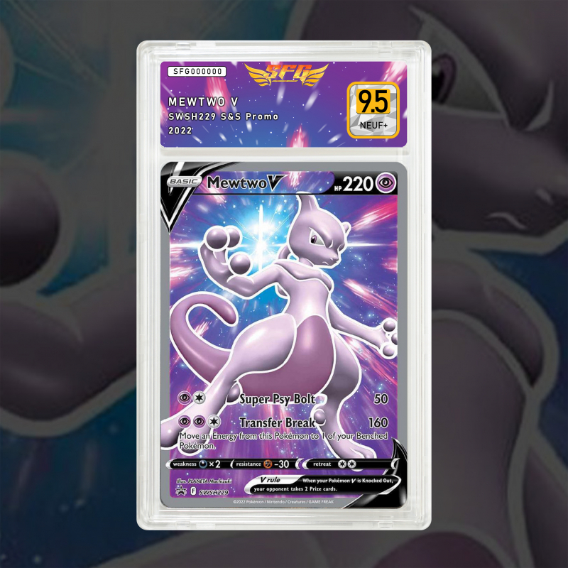Gradation Mewtwo V SWSH229 Full Art | SFG Grading