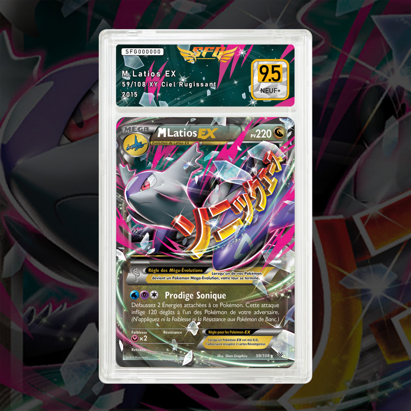 Gradation Méga Latios Ex 059/108 Full Art | SFG Grading