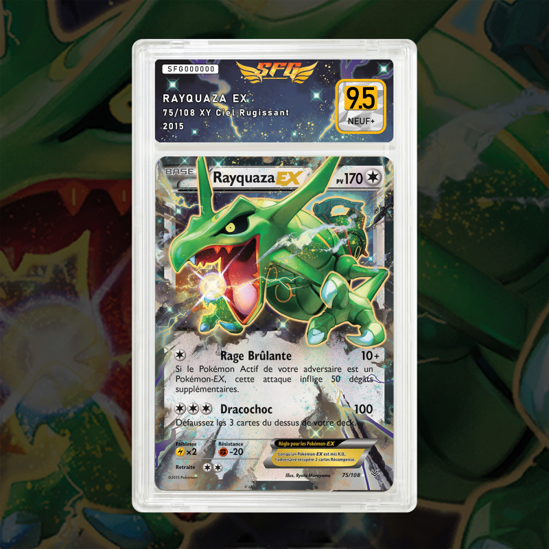 Gradation Rayquaza-Ex 75/108 Full Art | SFG Grading
